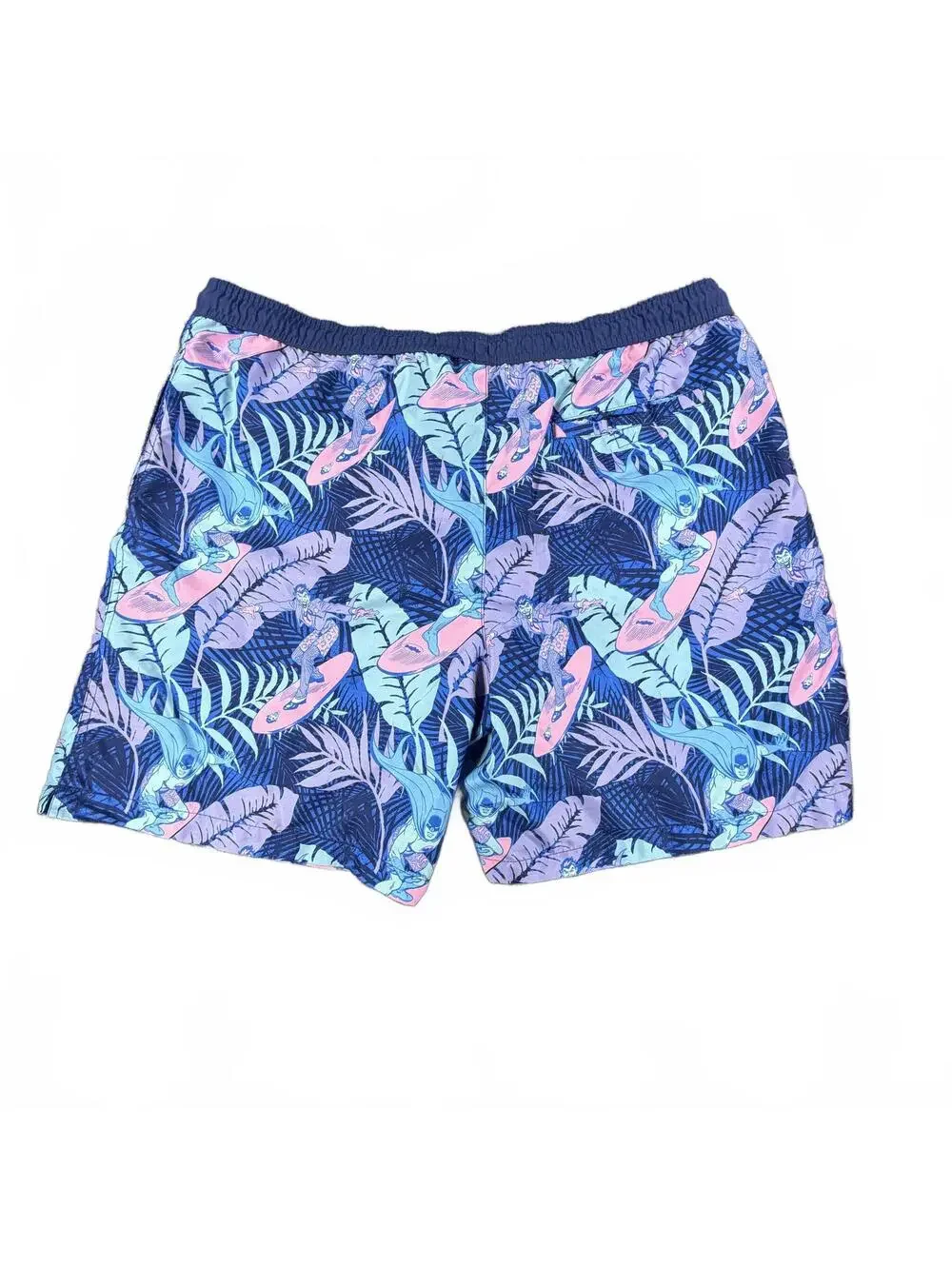 Men's Batman and Joker Surfing Tropical Print Swim Shorts DC Comics Size XL
